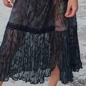 Boho Hippie Maxi Skirt/ strapless dress